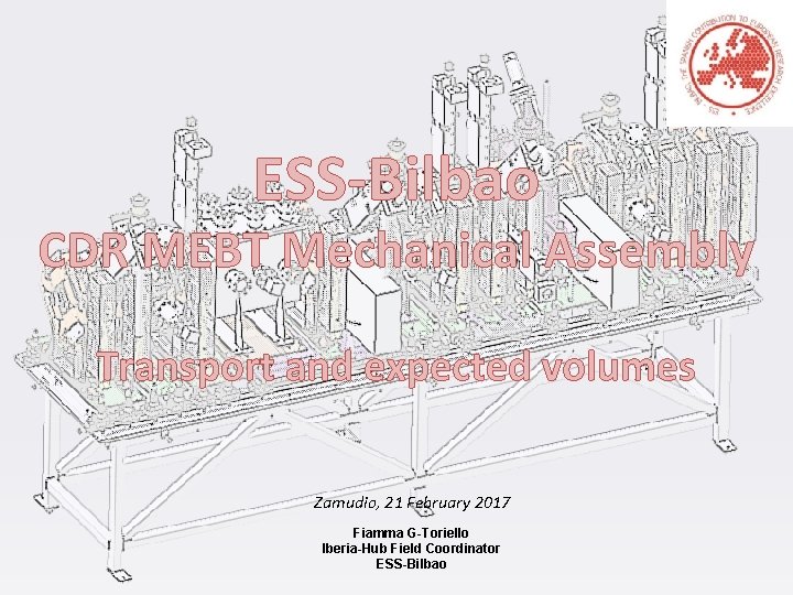 ESS-Bilbao CDR MEBT Mechanical Assembly Transport and expected volumes Zamudio, 21 February 2017 Fiamma