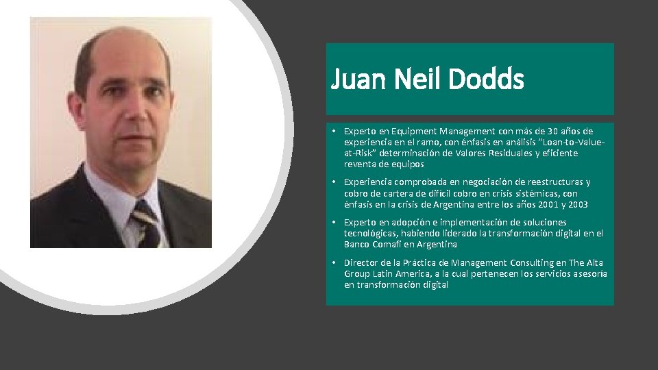 Juan Neil Dodds • Experto en Equipment Management con más de 30 años de