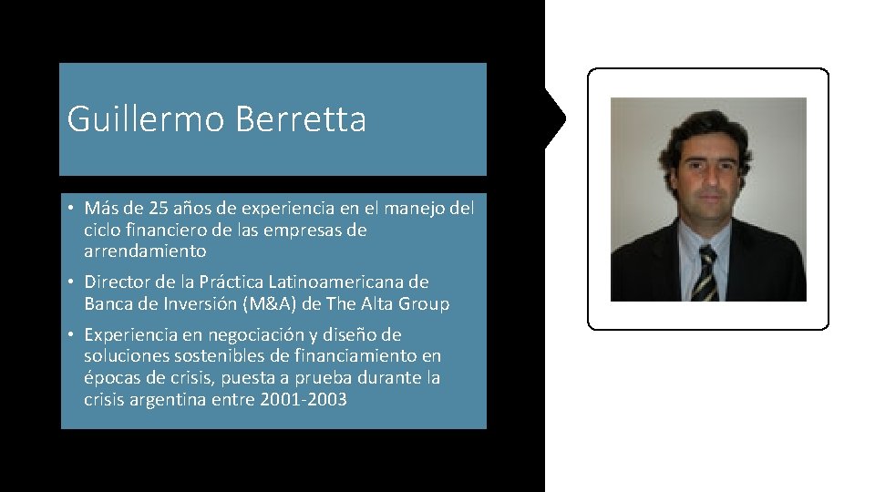 Guillermo Berretta • Más de 25 años de experiencia en el manejo del ciclo