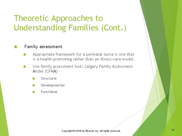Theoretic Approaches to Understanding Families (Cont. ) Family assessment Appropriate framework for a perinatal