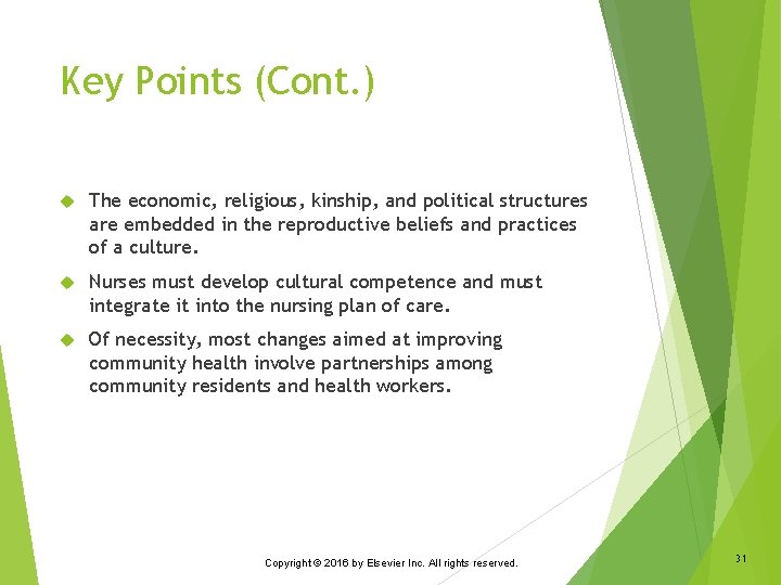 Key Points (Cont. ) The economic, religious, kinship, and political structures are embedded in