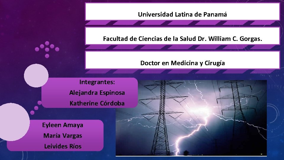 Universidad Latina de Panamá Facultad de Ciencias de la Salud Dr. William C. Gorgas.