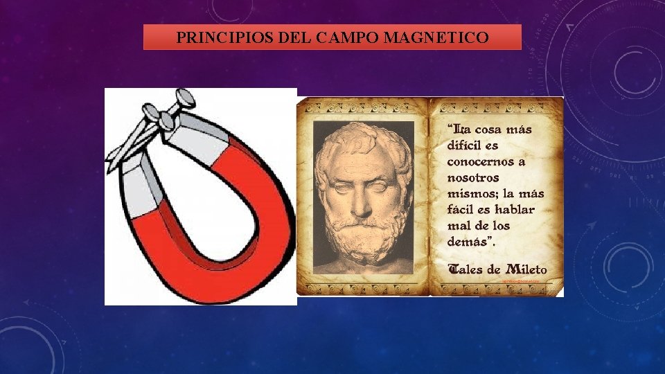 PRINCIPIOS DEL CAMPO MAGNETICO 