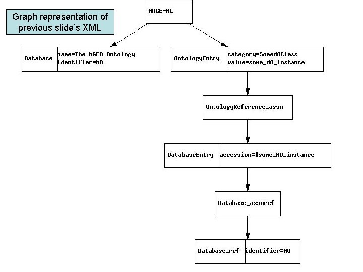 Graph representation of previous slide’s XML 