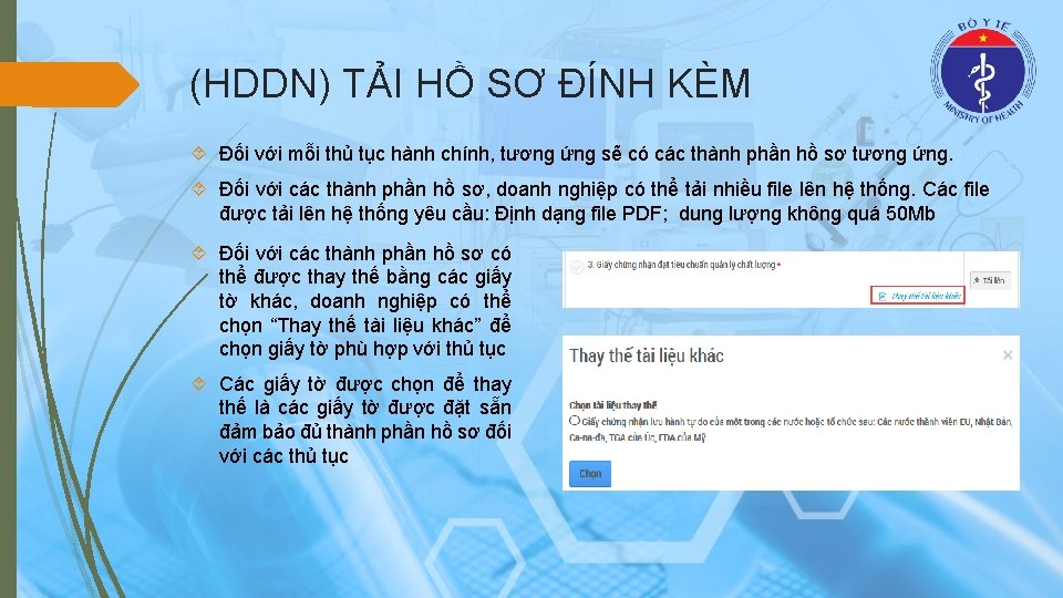 (HDDN) TẢI HỒ SƠ ĐÍNH KÈM Đối với mỗi thủ tục hành chính, tương