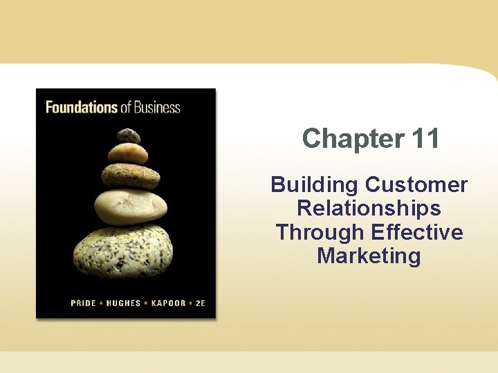 Chapter 11 Building Customer Relationships Through Effective Marketing 