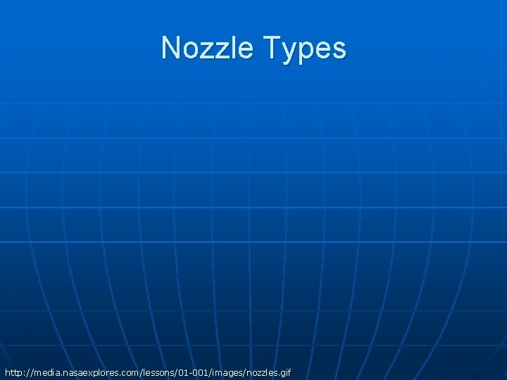 Nozzle Types http: //media. nasaexplores. com/lessons/01 -001/images/nozzles. gif 