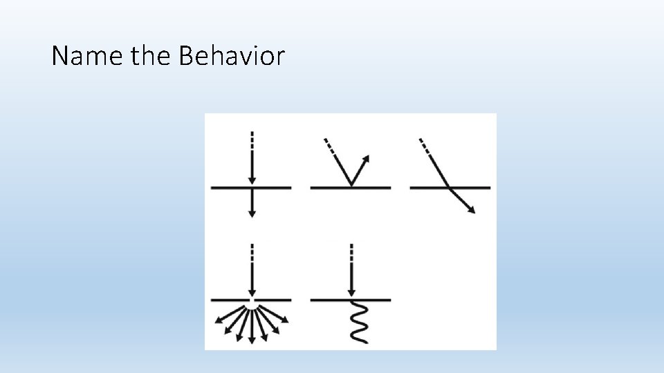 Name the Behavior Name the Behavior