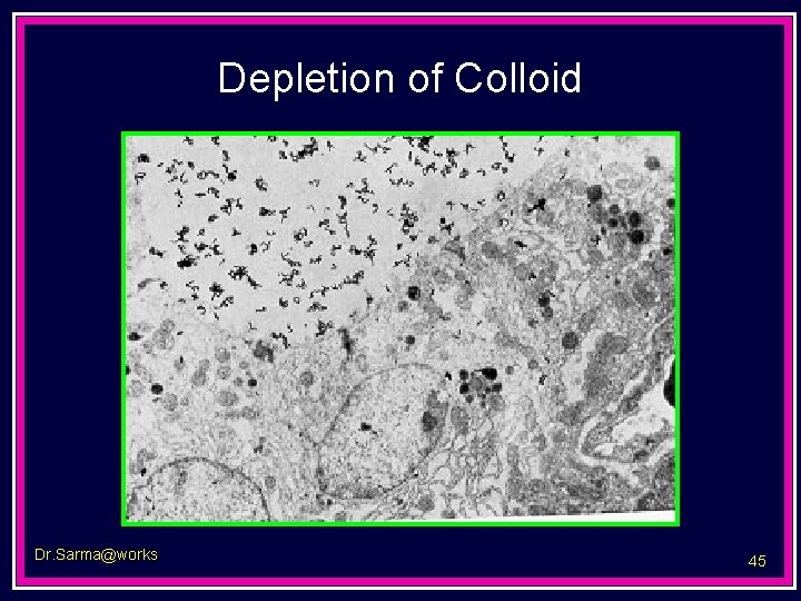 Depletion of Colloid Dr. Sarma@works 45 