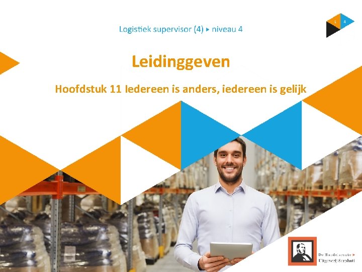 Leidinggeven Hoofdstuk 11 Iedereen is anders, iedereen is gelijk 