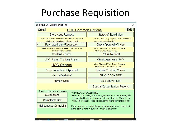 Purchase Requisition 