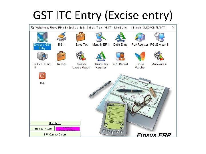 GST ITC Entry (Excise entry) 