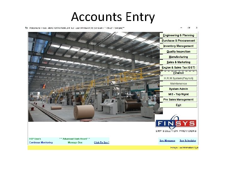 Accounts Entry 