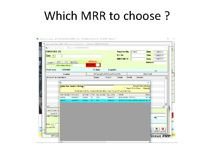 Which MRR to choose ? 