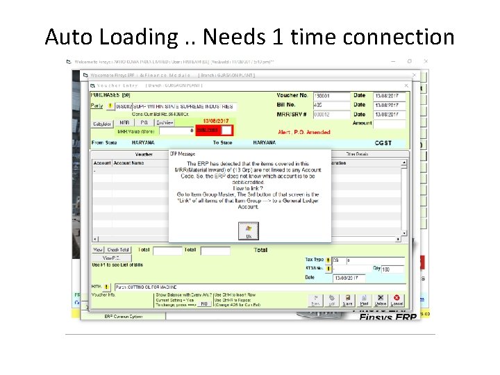 Auto Loading. . Needs 1 time connection 