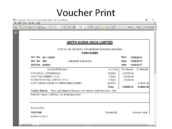 Voucher Print 