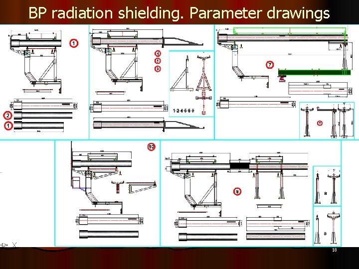 BP radiation shielding. Parameter drawings 18 BP radiation shielding. Parameter drawings 18