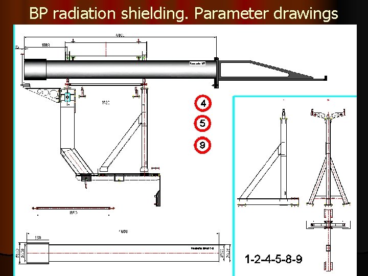 BP radiation shielding. Parameter drawings 22 BP radiation shielding. Parameter drawings 22
