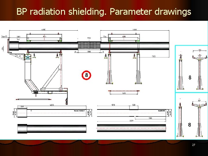 BP radiation shielding. Parameter drawings 27 BP radiation shielding. Parameter drawings 27