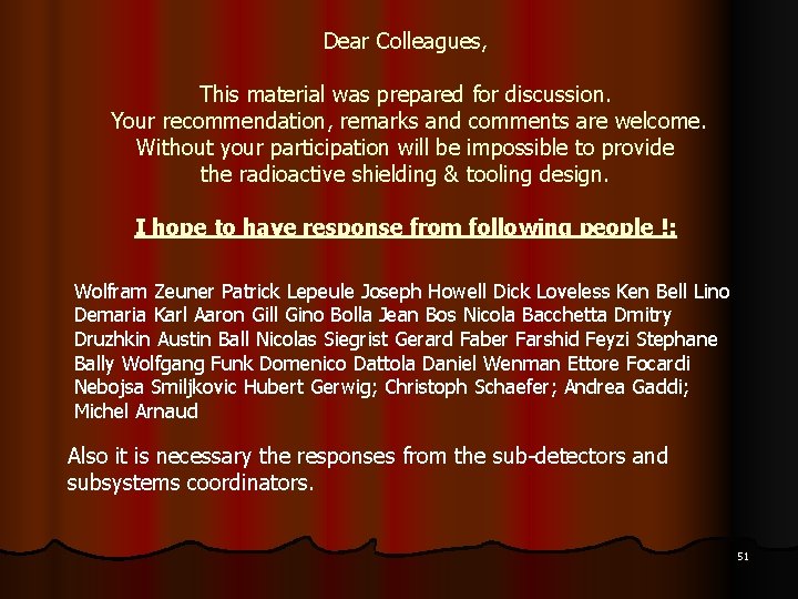 Dear Colleagues, This material was prepared for discussion. Your recommendation, remarks and comments are Dear Colleagues, This material was prepared for discussion. Your recommendation, remarks and comments are