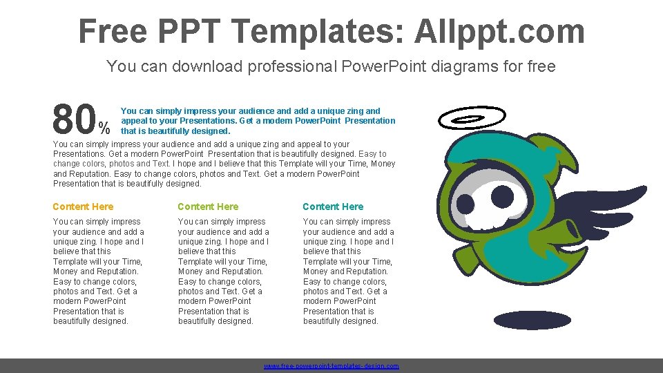 Free PPT Templates: Allppt. com You can download professional Power. Point diagrams for free