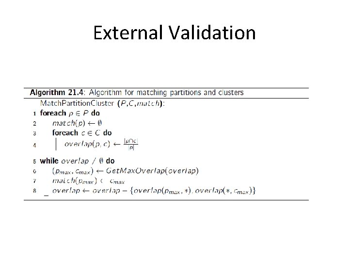 External Validation 