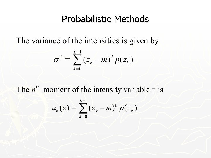 Probabilistic Methods 