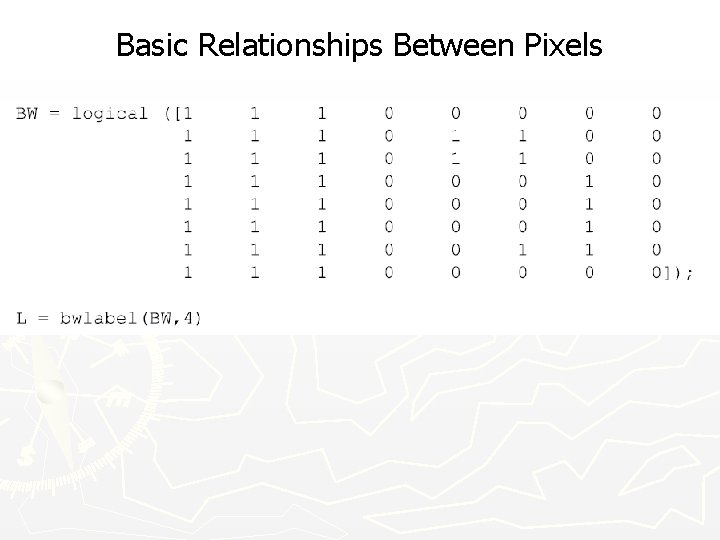 Basic Relationships Between Pixels 
