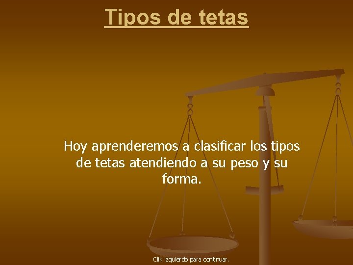Tipos de tetas Hoy aprenderemos a