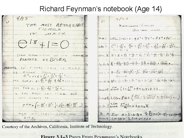 Richard Feynman’s notebook (Age 14) 2 - 51 Richard Feynman’s notebook (Age 14) 2 - 51