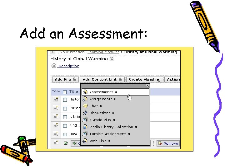 Assessment Sign Only For Module Learning Modules Web CT 6 Learning Modules Help