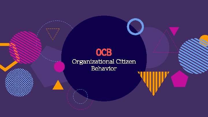 OCB Organizational Citizen Behavior 