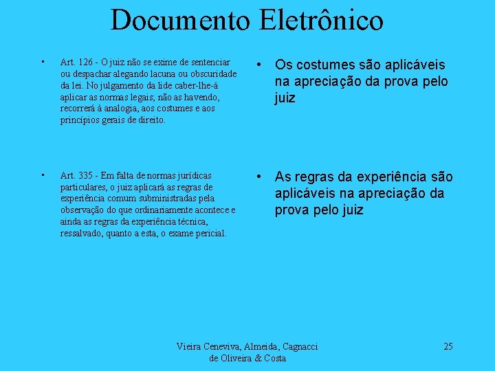 Documento Eletrônico • Art. 126 - O juiz não se exime de sentenciar ou