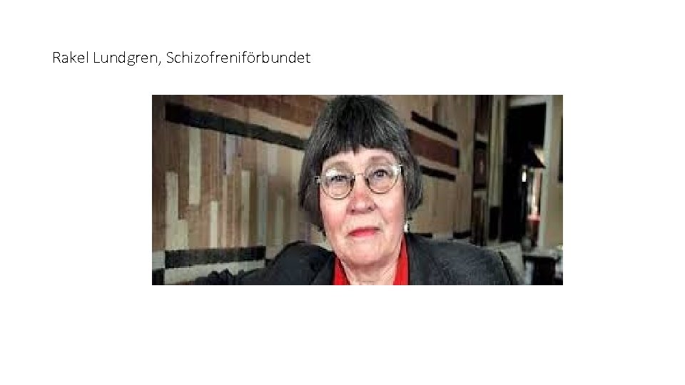 Rakel Lundgren, Schizofreniförbundet 