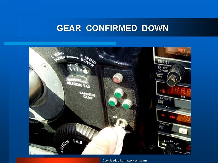 GEAR CONFIRMED DOWN Downloaded from www. avhf. com 