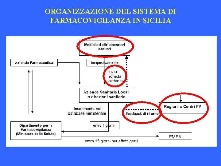 ORGANIZZAZIONE DEL SISTEMA DI FARMACOVIGILANZA IN SICILIA 