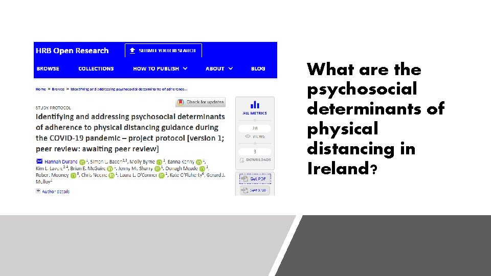 Identifying Psychosocial Determinants of Physical Distancing During the