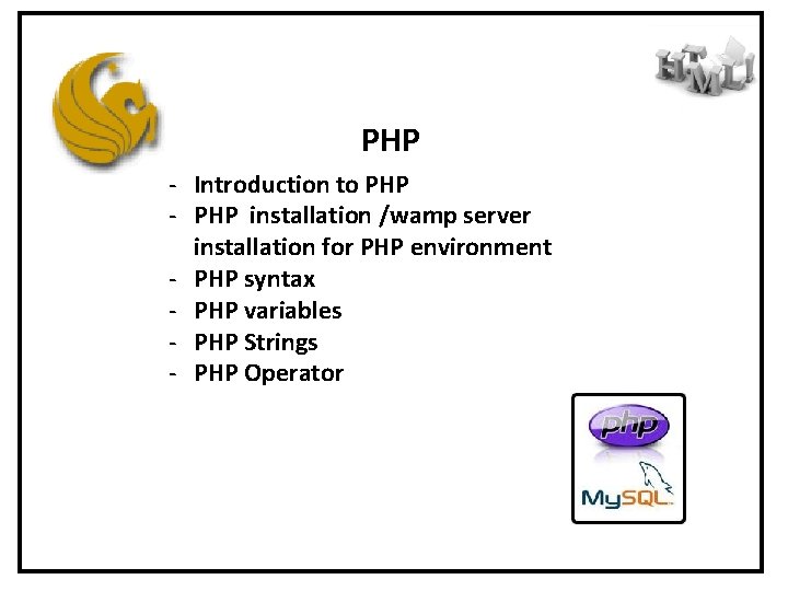 PHP - Introduction to PHP - PHP installation /wamp server installation for PHP environment