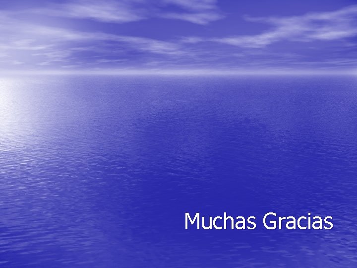 Muchas Gracias 