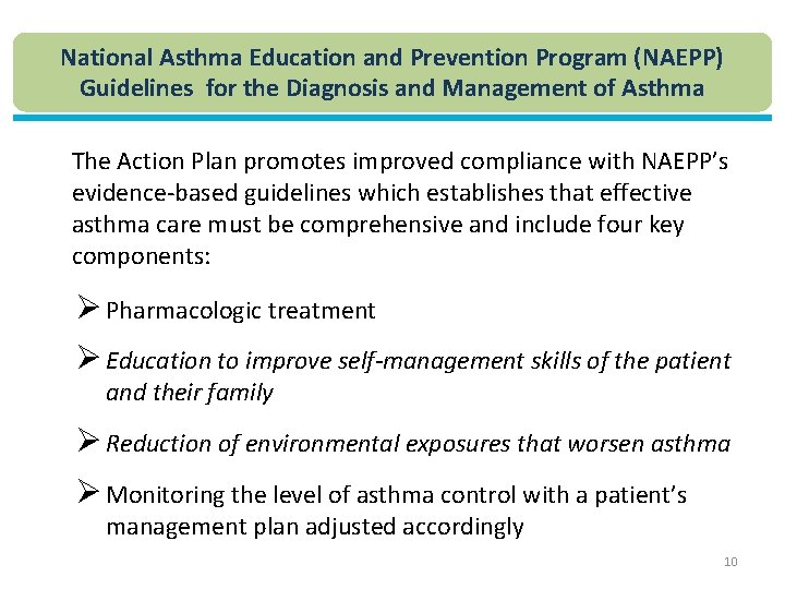 National Asthma Education and Prevention Program (NAEPP) Guidelines for the Diagnosis and Management of