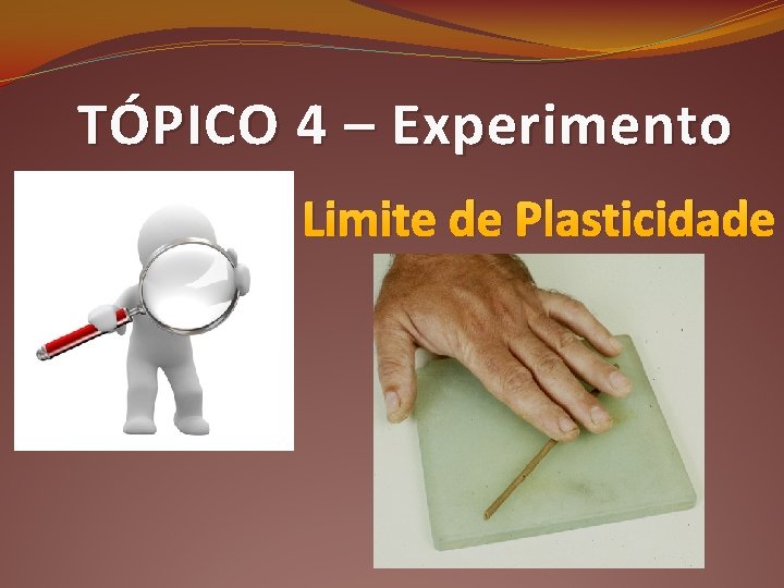 TÓPICO 4 – Experimento Limite de Plasticidade 