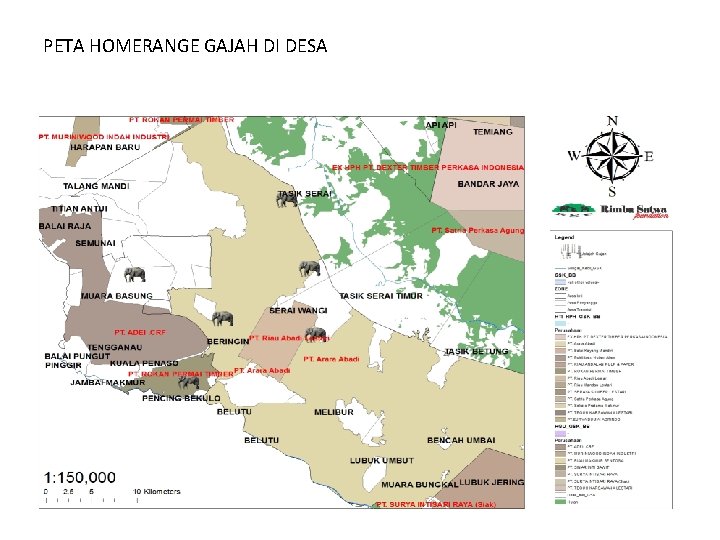 PETA HOMERANGE GAJAH DI DESA 