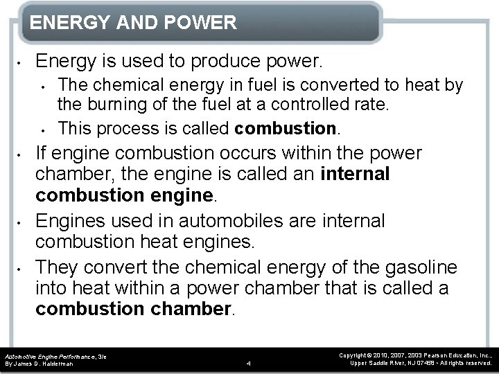 ENERGY AND POWER • Energy is used to produce power. • • • The ENERGY AND POWER • Energy is used to produce power. • • • The