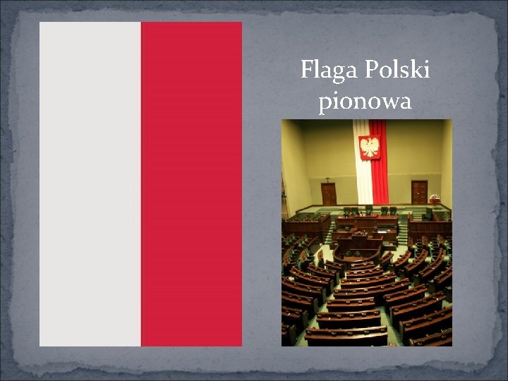 Flaga Polski pionowa 