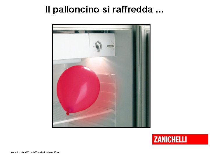 Il palloncino si raffredda … Amaldi, L’Amaldi 2. 0 © Zanichelli editore 2010 