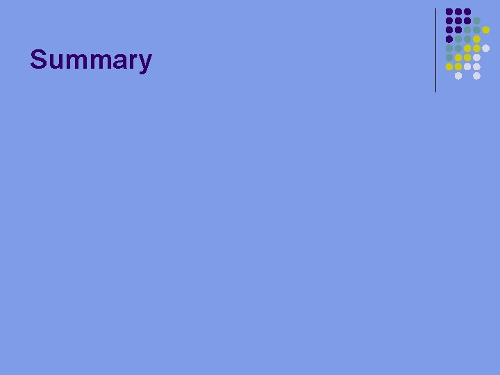 Summary 