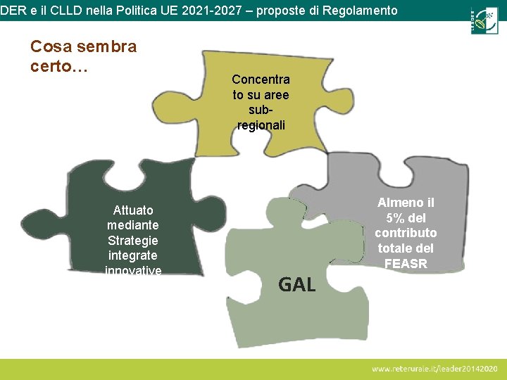 ADER e il CLLD nella Politica UE 2021 -2027 – proposte di Regolamento Cosa