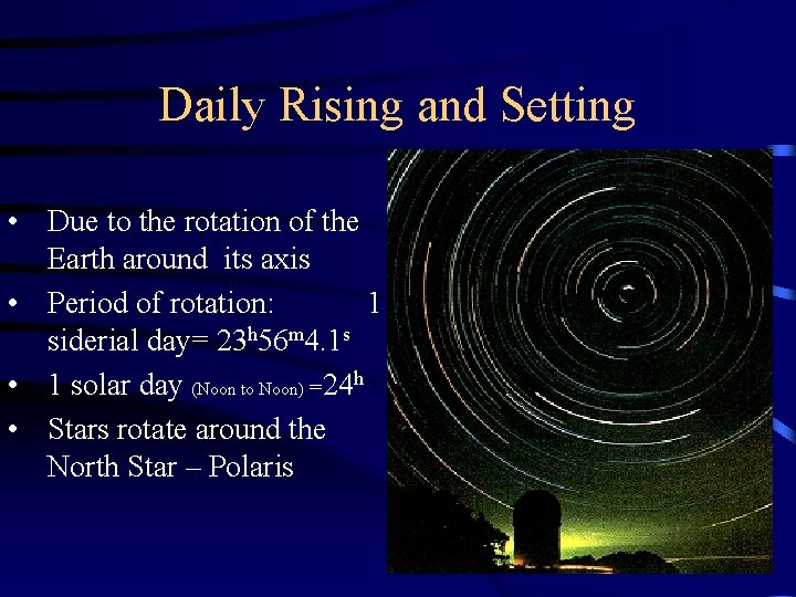 Welcome to Starry Monday at Otterbein Astronomy Lecture