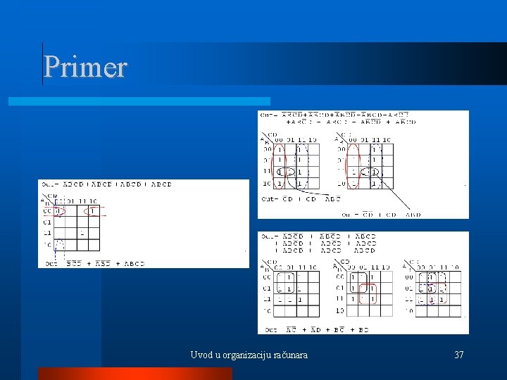 Primer Uvod u organizaciju računara 37 