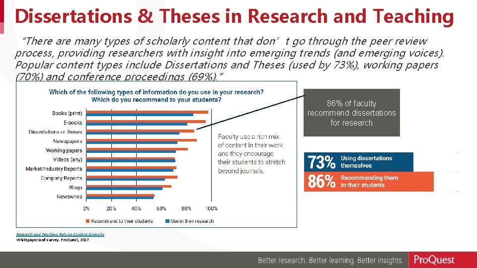 Dissertations & Theses in Research and Teaching “There are many types of scholarly content